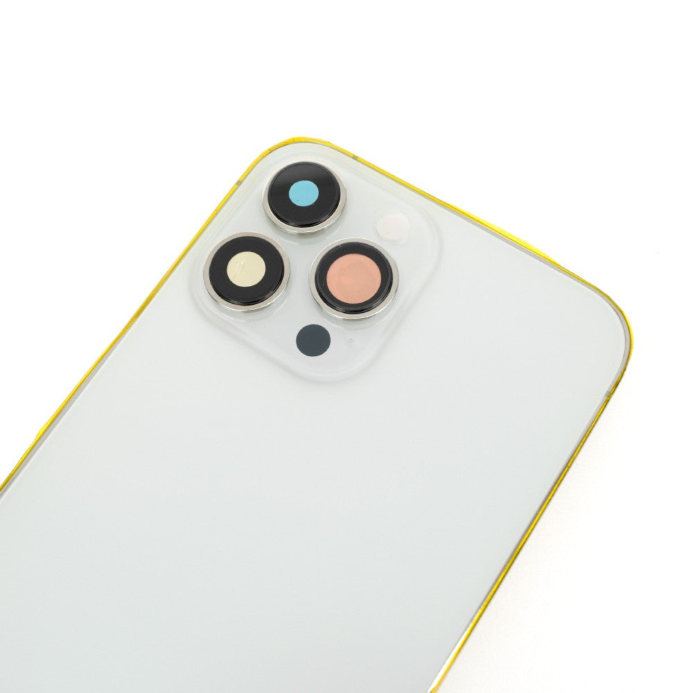 Rear Housing for iPhone 13 Pro Max (NO LOGO)-White Rear Housing for iPhone 13 Pro Max (NO LOGO)-White
